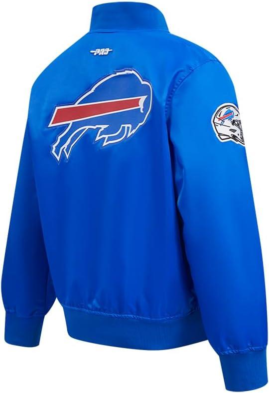 imagePro Standard Big Boys NFL Classic Chenille Satin JacketRoyal Blue
