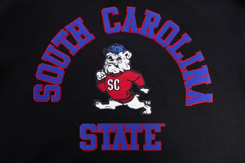 imagePro Standard Mens College Classic Chenille Pull Over HoodieBlackDodger Blue