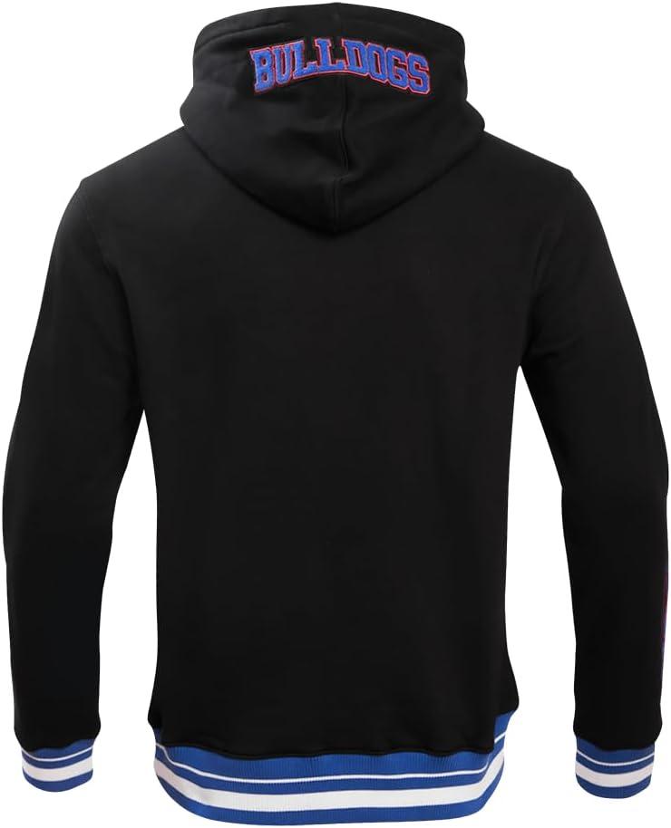 imagePro Standard Mens College Classic Chenille Pull Over HoodieBlackDodger Blue