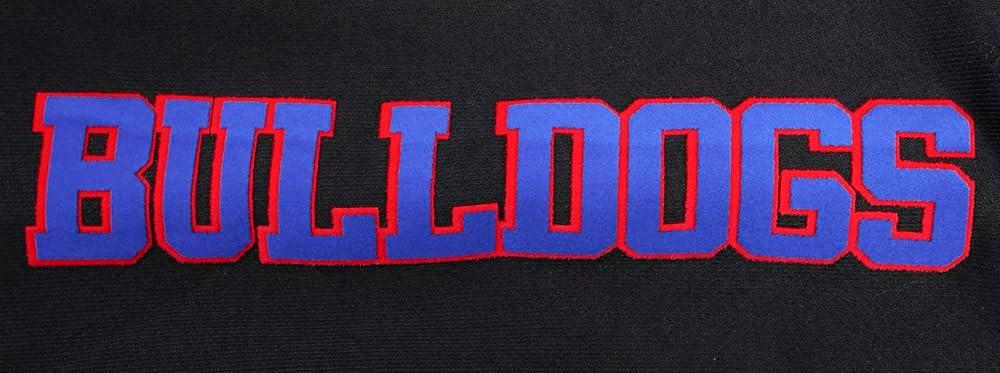 imagePro Standard Mens College Classic Chenille Pull Over HoodieBlackDodger Blue