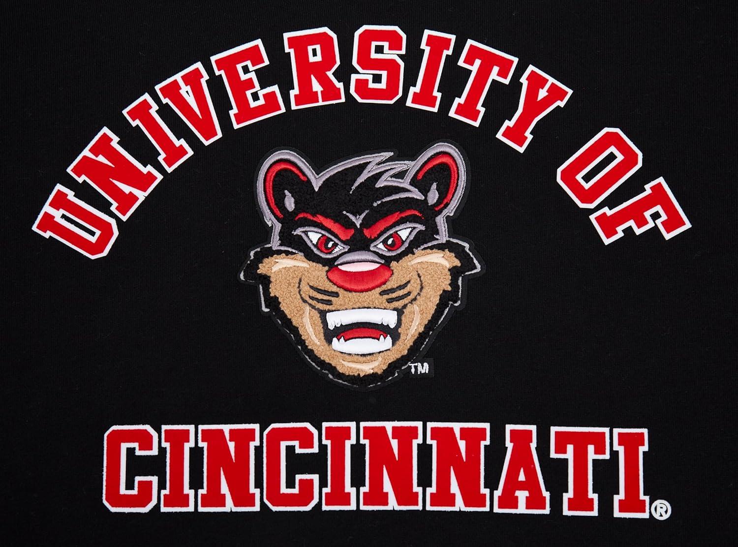 imagePro Standard Mens College Classic Chenille Pull Over HoodieBlackRedBlack