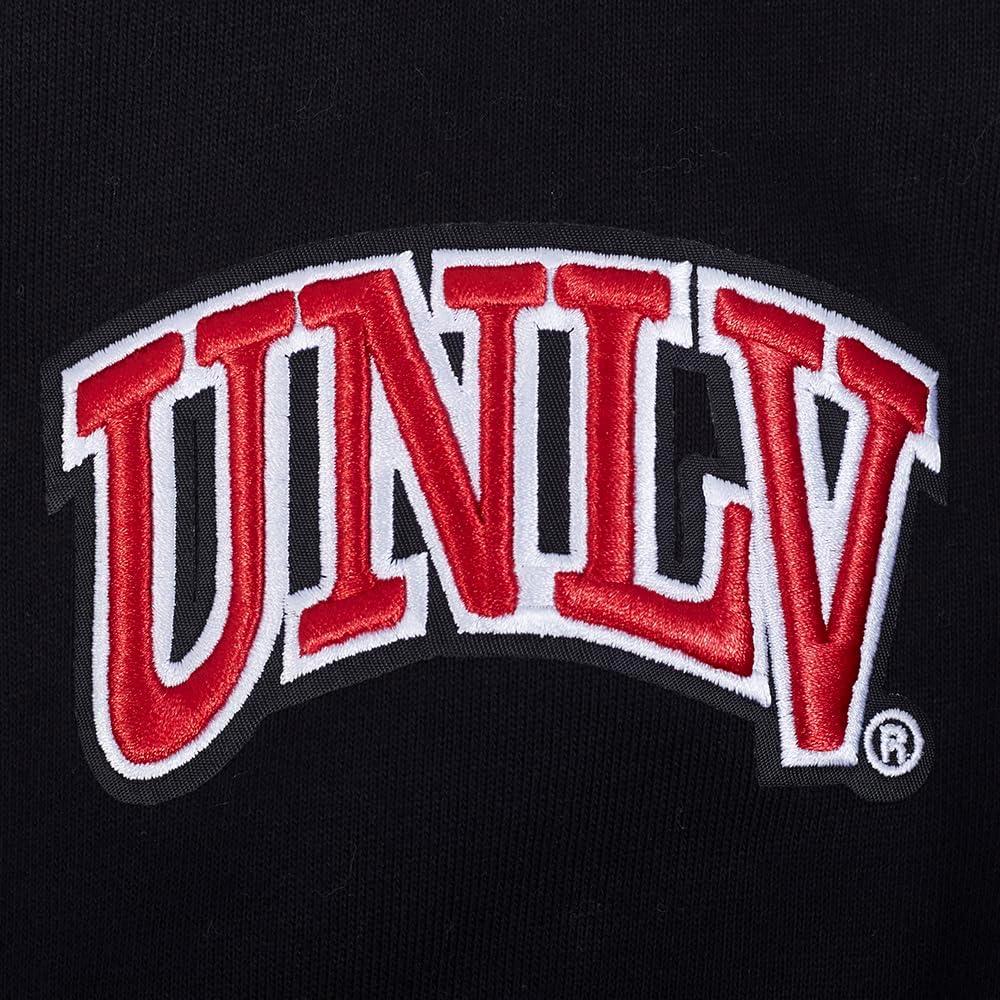 imagePro Standard Mens College Classic Chenille Pull Over HoodieBlackRedBlack