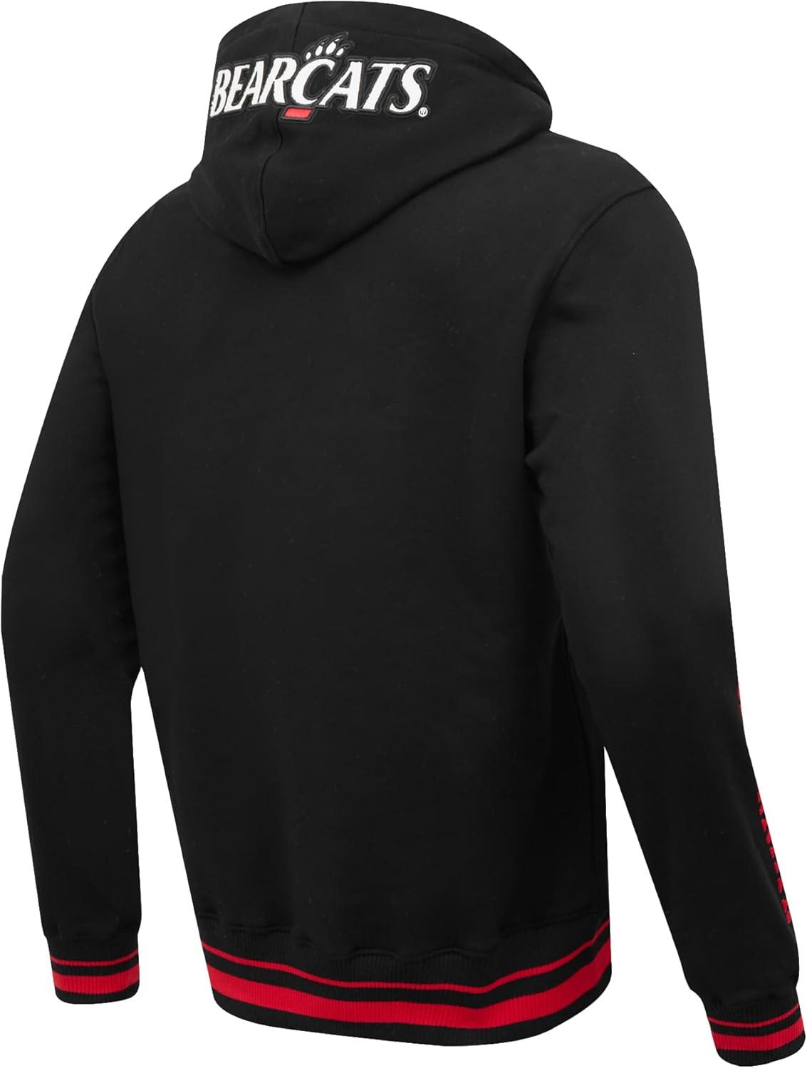 imagePro Standard Mens College Classic Chenille Pull Over HoodieBlackRedBlack