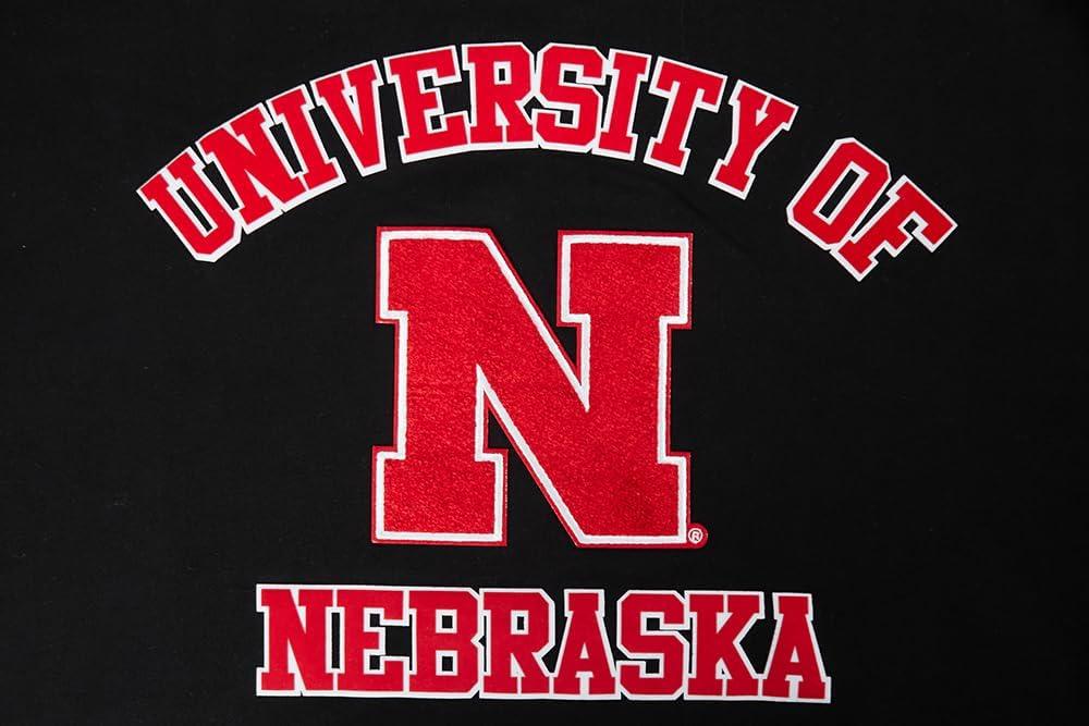 imagePro Standard Mens College Classic Chenille Pull Over HoodieBlackRedBlack