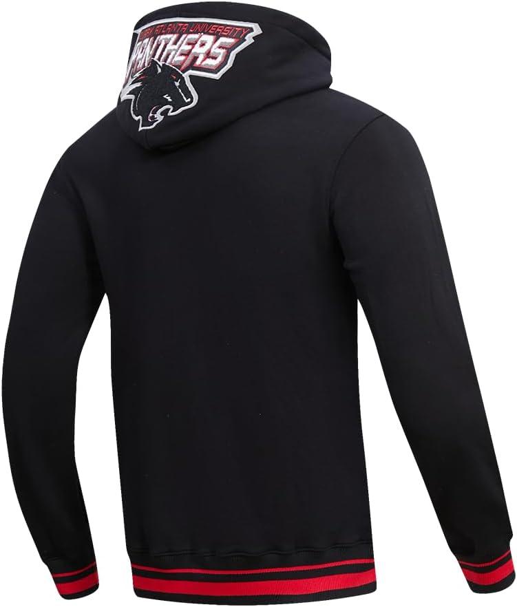 imagePro Standard Mens College Classic Chenille Pull Over HoodieBlackRedBlack