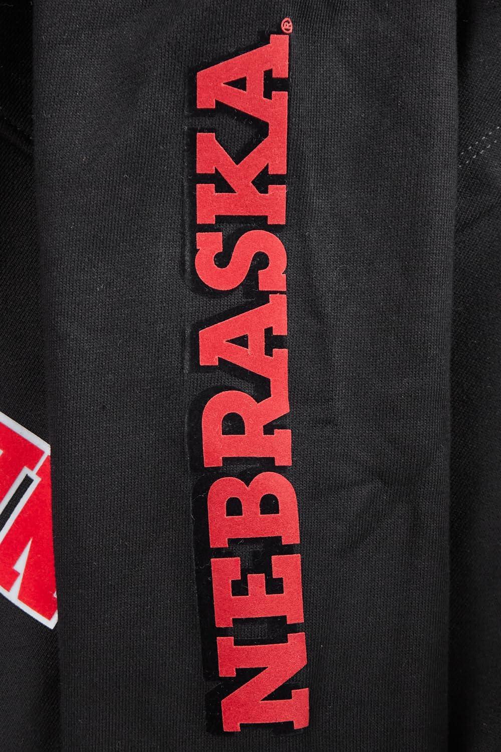 imagePro Standard Mens College Classic Chenille Pull Over HoodieBlackRedBlack