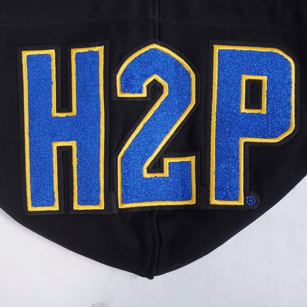 imagePro Standard Mens College Classic Chenille Pull Over HoodieBlackRoyal BlueBlack