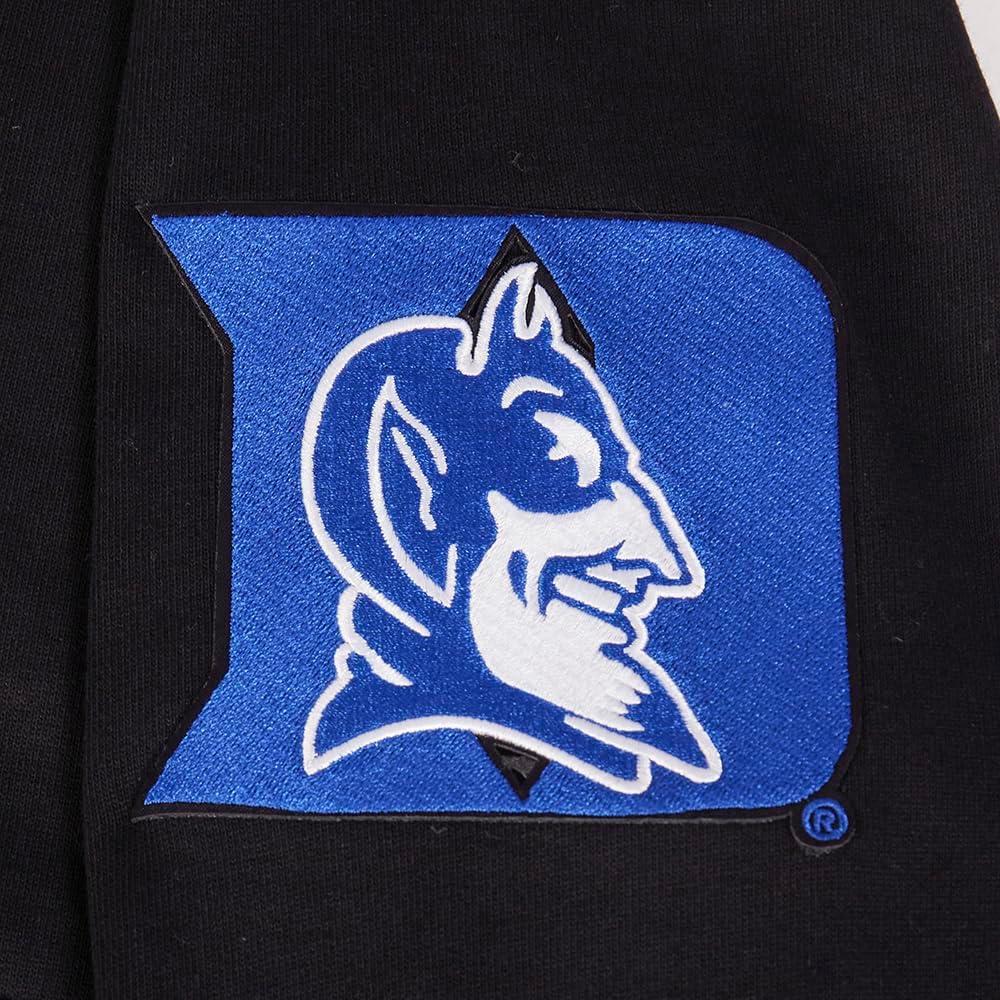 imagePro Standard Mens College Classic Chenille Pull Over HoodieBlackRoyal BlueBlack