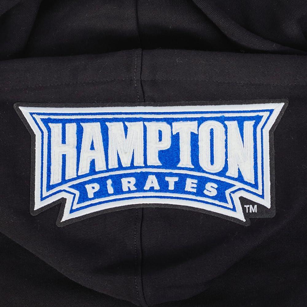 imagePro Standard Mens College Classic Chenille Pull Over HoodieBlackRoyal BlueBlack