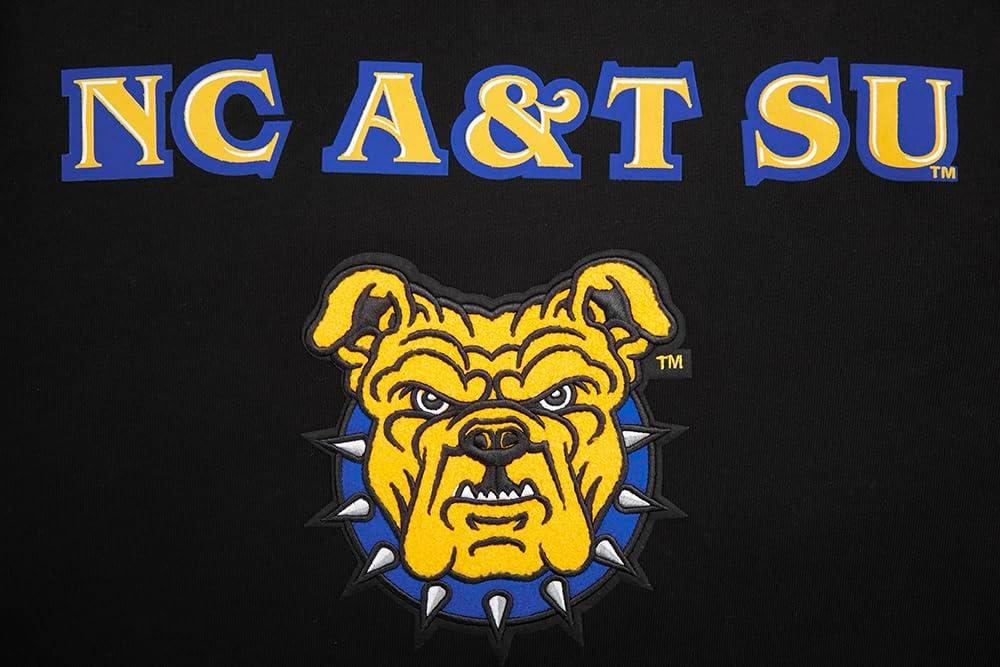 imagePro Standard Mens College Classic Chenille Pull Over HoodieBlackYellow