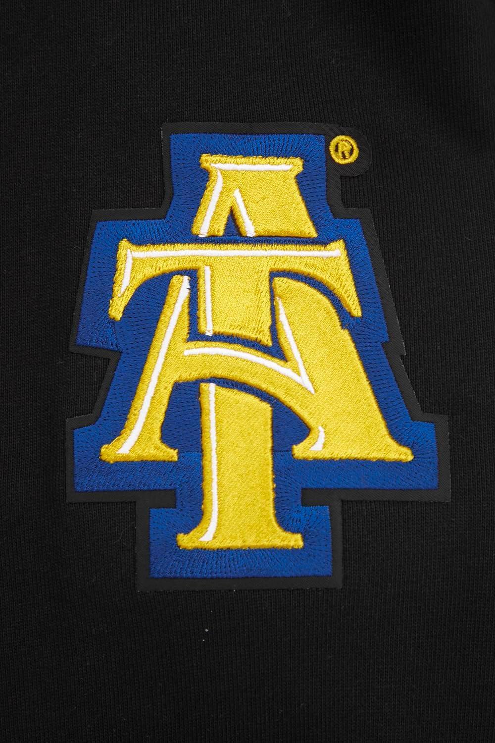 imagePro Standard Mens College Classic Chenille Pull Over HoodieBlackYellow