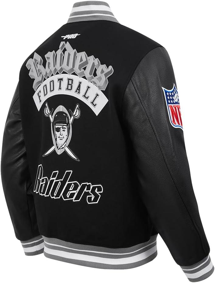 imagePro Standard Mens NFL Best Of Varsity JacketBlackGray