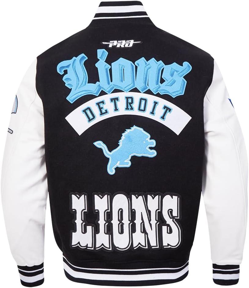 imagePro Standard Mens NFL Best Of Varsity JacketBlackWhite