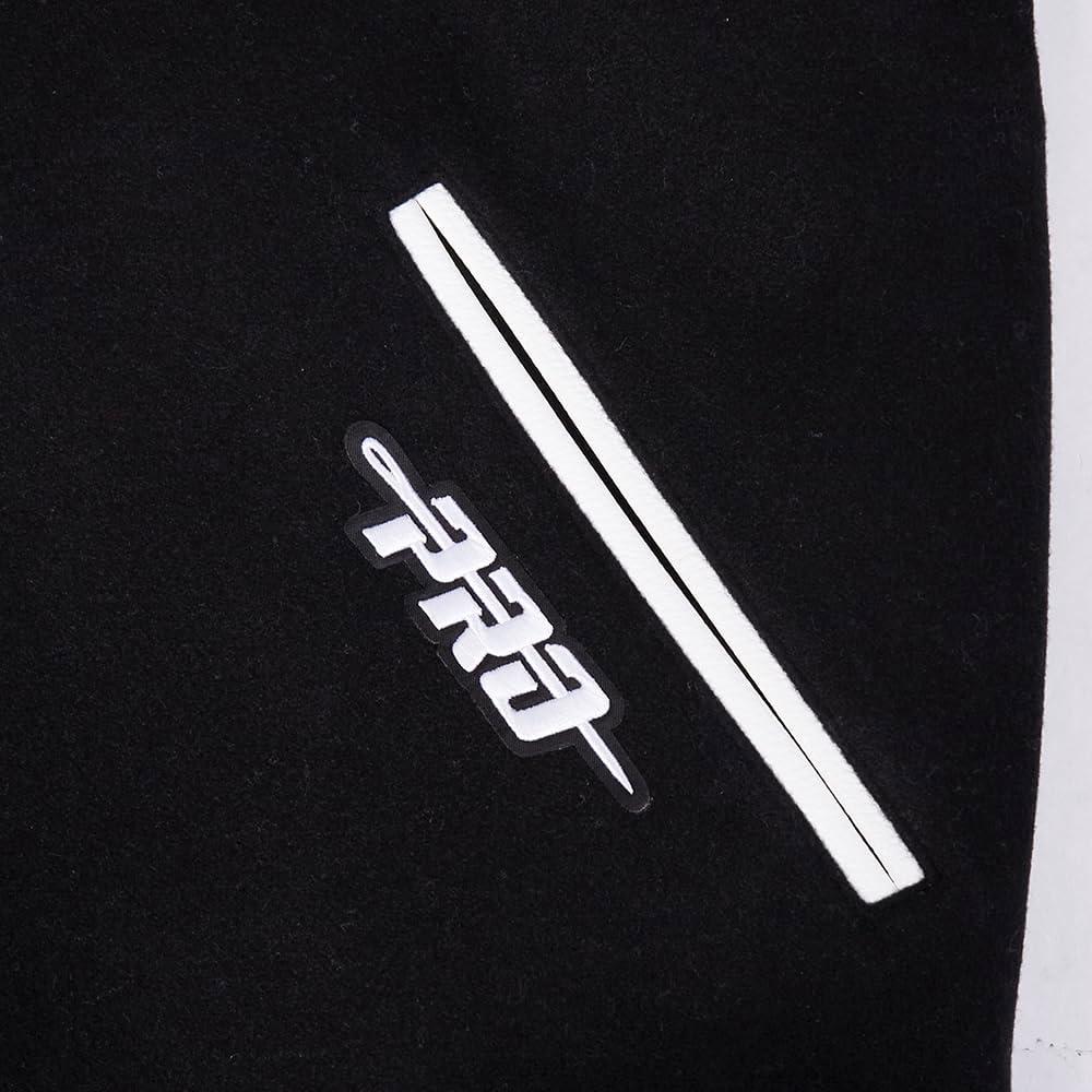 imagePro Standard Mens NFL Best Of Varsity JacketBlackWhite