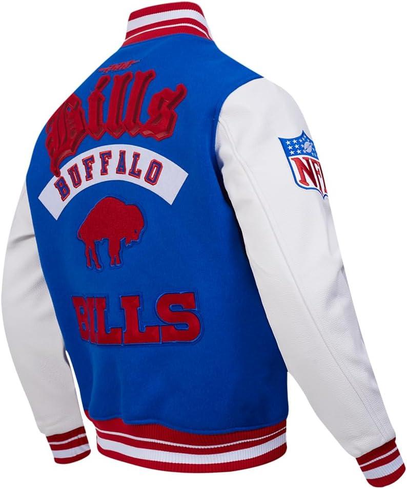 imagePro Standard Mens NFL Best Of Varsity JacketRoyal BlueRed