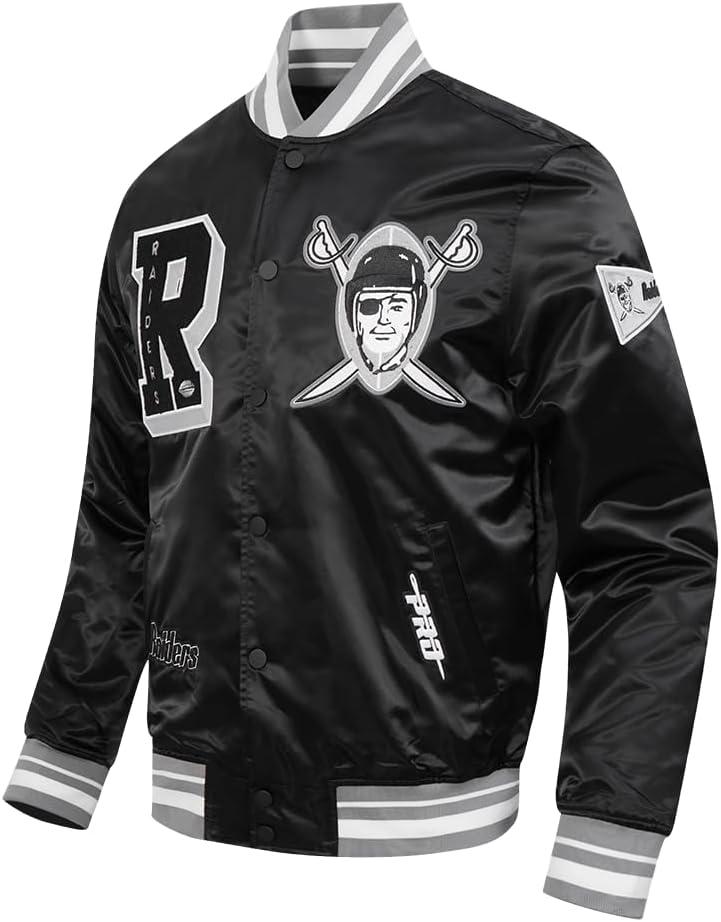 imagePro Standard Mens NFL Best of Satin Jacket RoyalBlackGray