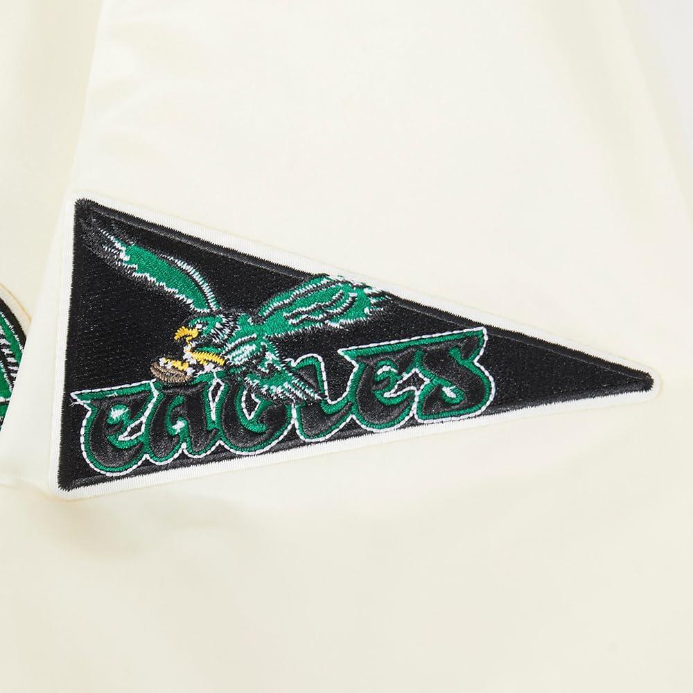 imagePro Standard Mens NFL Best of Satin Jacket RoyalEggshell Kelly Green