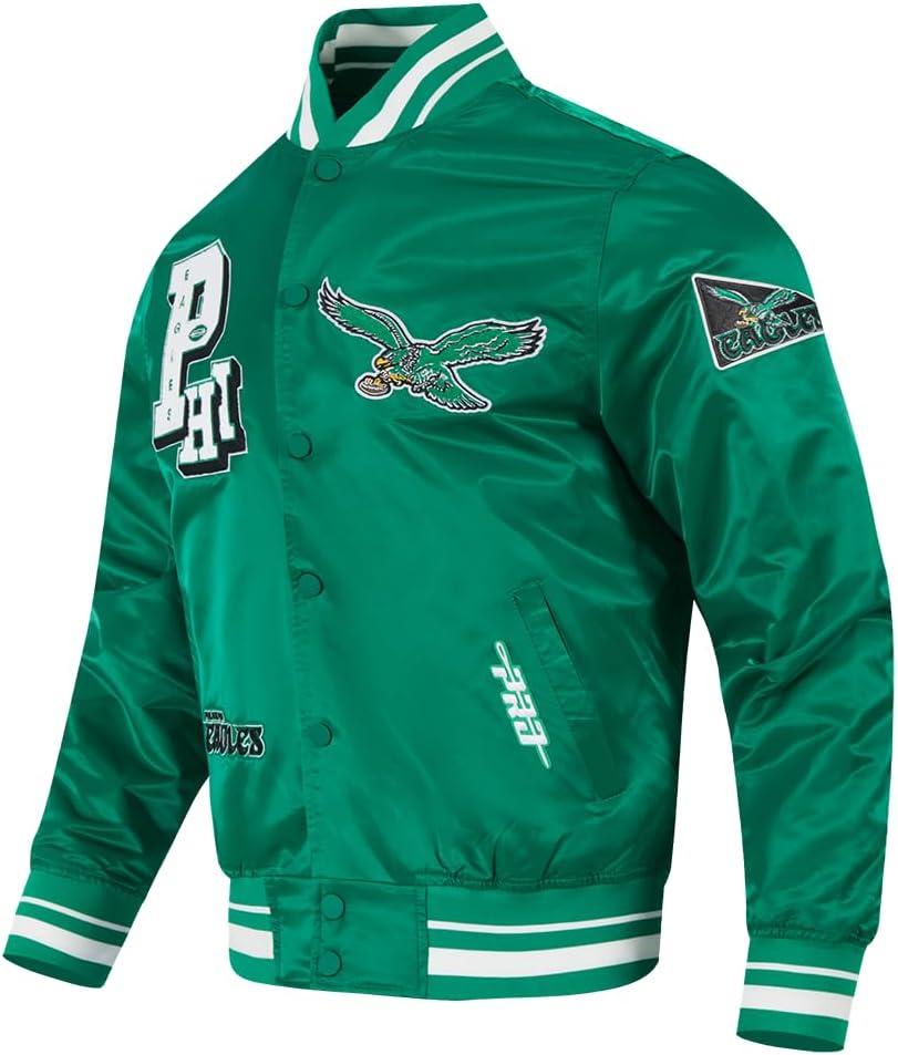 imagePro Standard Mens NFL Best of Satin Jacket RoyalKelly Green
