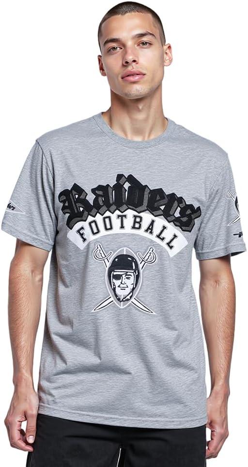 imagePro Standard Mens NFL Best of Short Sleeve TeeDark Heather Gray