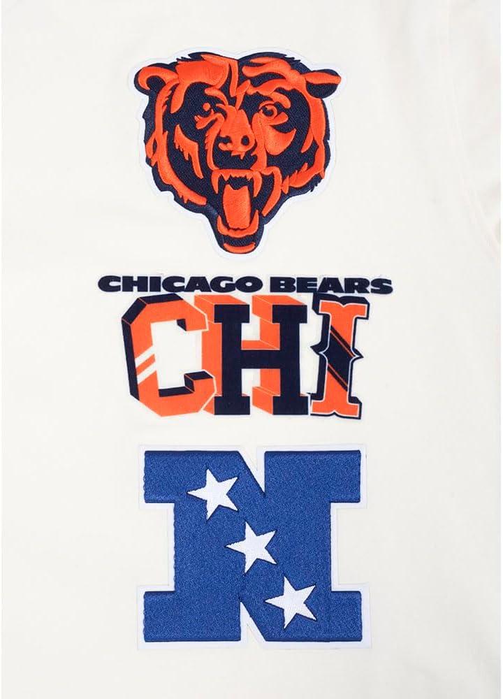 imagePro Standard Mens NFL Chicago Bears Retro Cascade Shor Sleeve Tee EggshellMidnight Navy 2XL