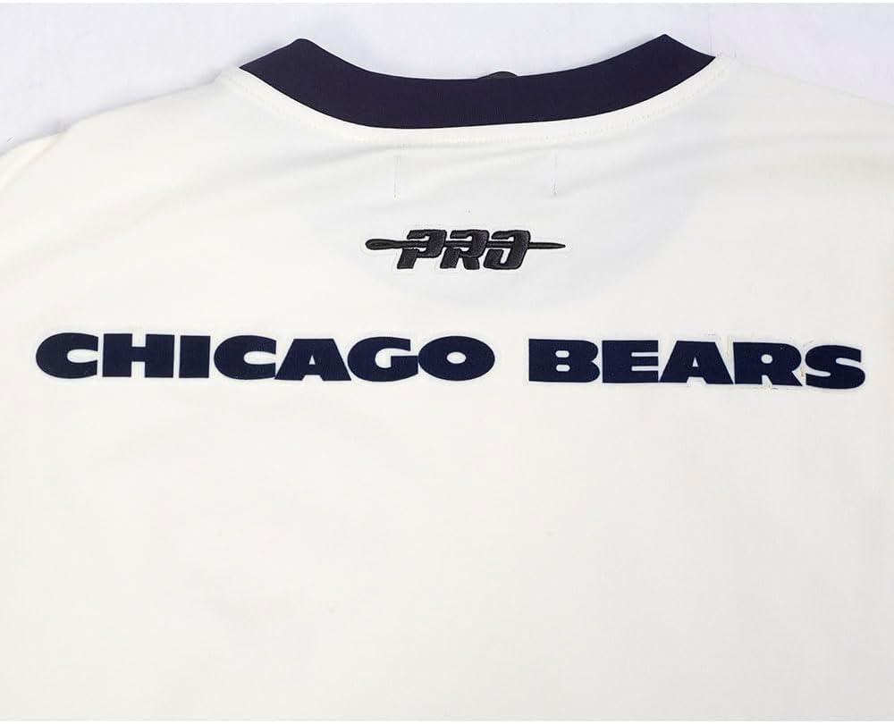 imagePro Standard Mens NFL Chicago Bears Retro Cascade Shor Sleeve Tee EggshellMidnight Navy 2XL