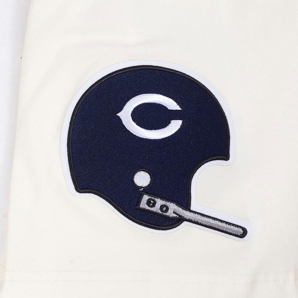 imagePro Standard Mens NFL Chicago Bears Retro Cascade Shor Sleeve Tee EggshellMidnight Navy 2XL