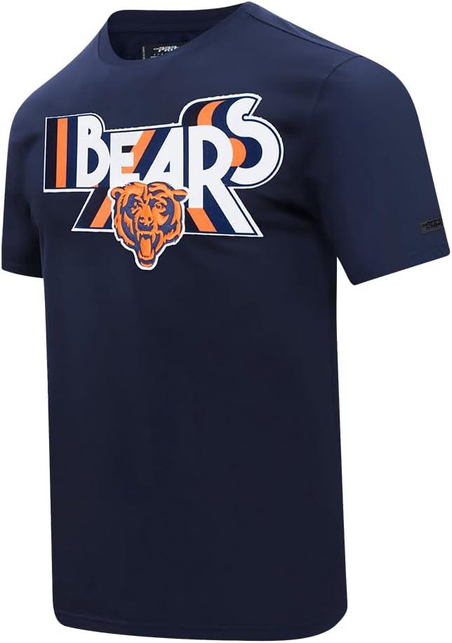 imagePro Standard Mens NFL Chicago Bears Retro Elevation Short Sleeve Tee Midnight Navy XL