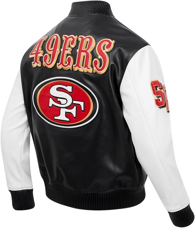 imagePro Standard Mens NFL Classic Bristle Brushed Back French Terry Crewneck SweatshirtBlack