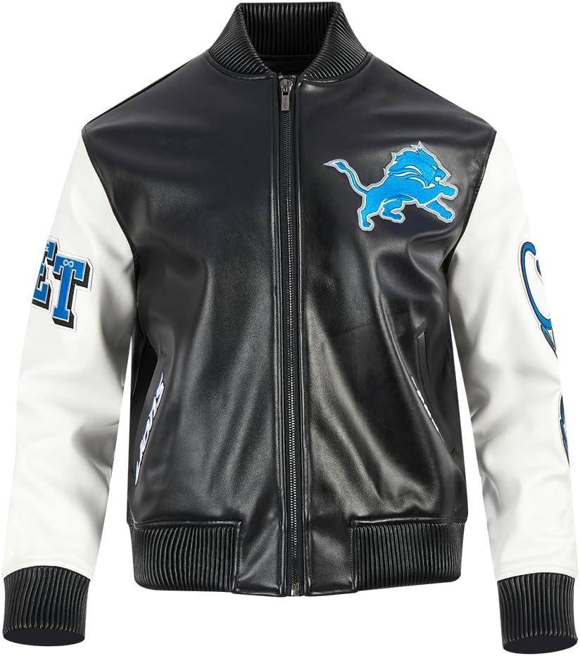 imagePro Standard Mens NFL Classic Bristle Brushed Back French Terry Crewneck SweatshirtBlack