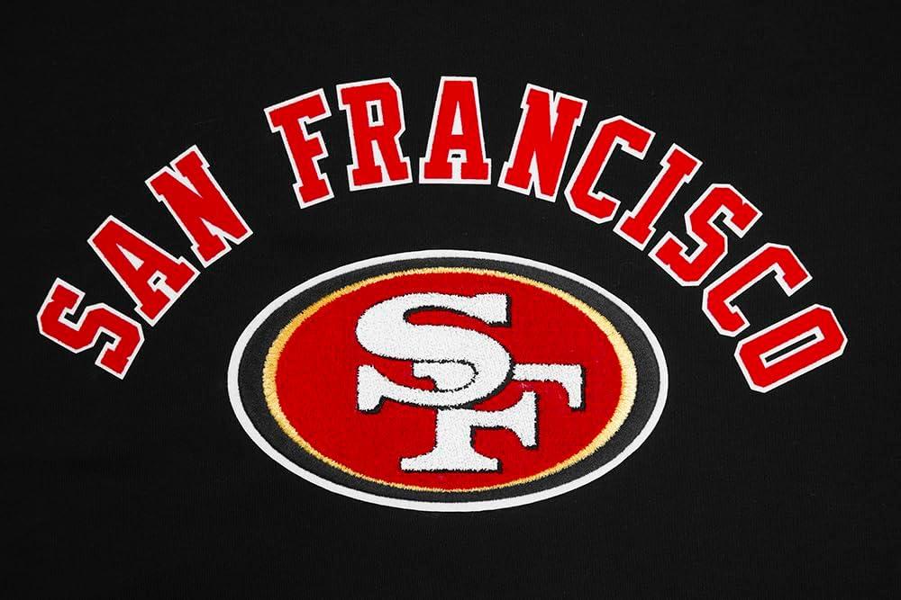 imagePro Standard Mens NFL Classic Bristle Brushed Back French Terry Pull Over HoodieBlack