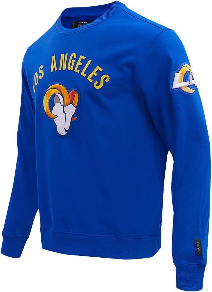 imagePro Standard Mens NFL Classic Bristle Brushed Back French Terry Pull Over HoodieBlue