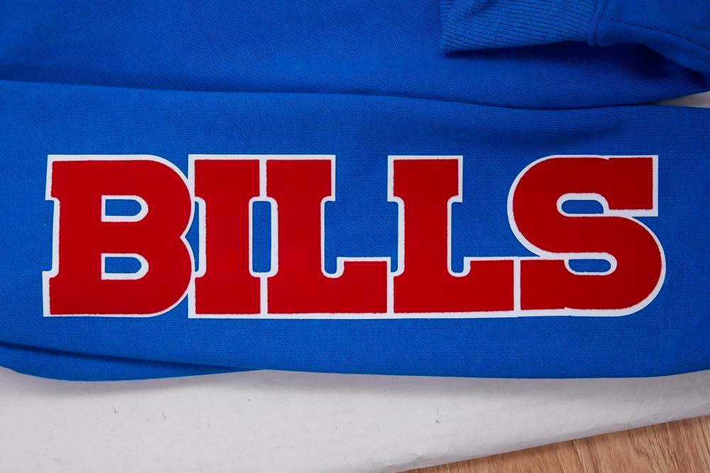 imagePro Standard Mens NFL Classic Bristle Brushed Back French Terry Pull Over HoodieBlue