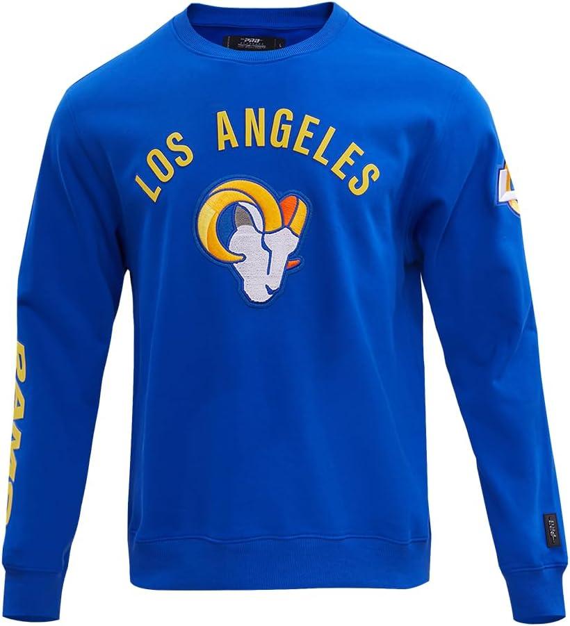 imagePro Standard Mens NFL Classic Bristle Brushed Back French Terry Pull Over HoodieBlue