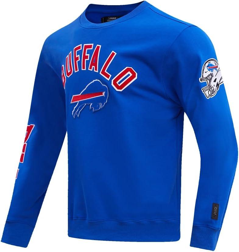 imagePro Standard Mens NFL Classic Bristle Brushed Back French Terry Pull Over HoodieBlue