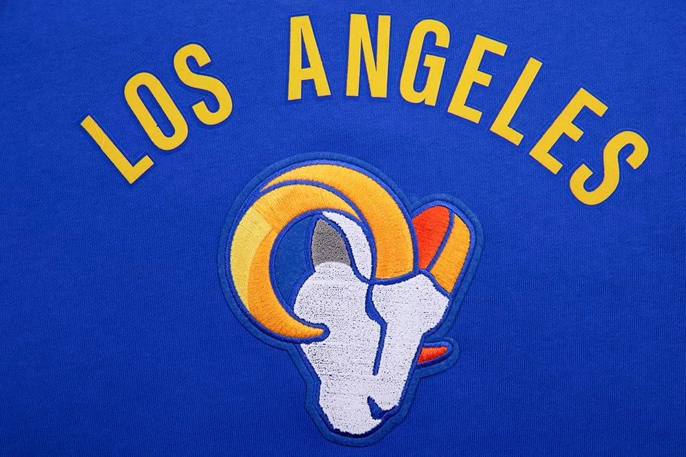 imagePro Standard Mens NFL Classic Bristle Brushed Back French Terry Pull Over HoodieBlue