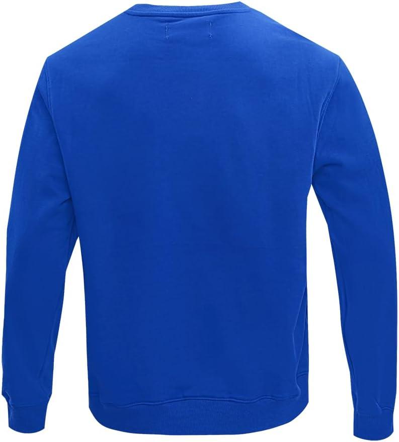 imagePro Standard Mens NFL Classic Bristle Brushed Back French Terry Pull Over HoodieBlue