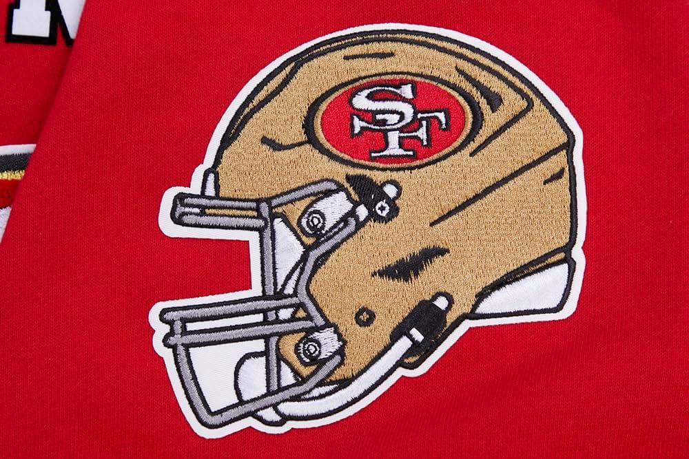 imagePro Standard Mens NFL Classic Bristle Brushed Back French Terry Pull Over HoodieRed