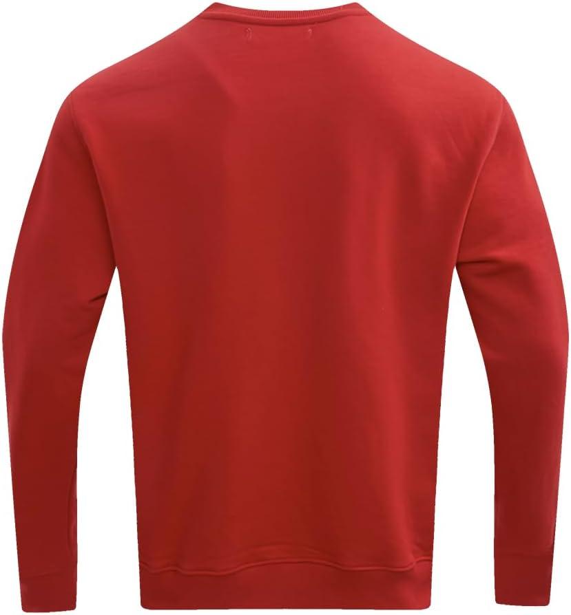 imagePro Standard Mens NFL Classic Bristle Brushed Back French Terry Pull Over HoodieRed