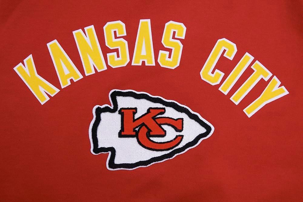 imagePro Standard Mens NFL Classic Bristle Brushed Back French Terry Pull Over HoodieRed