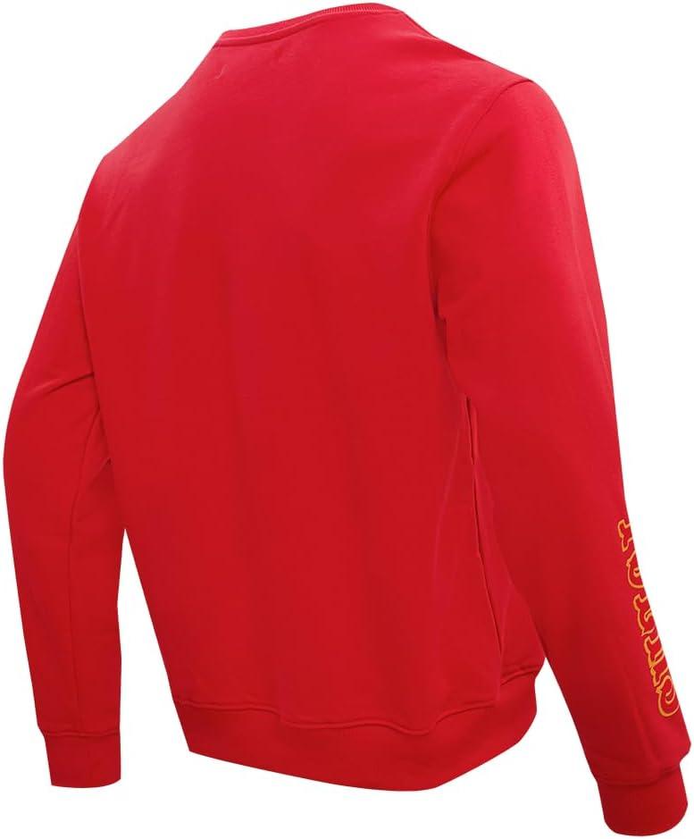 imagePro Standard Mens NFL Classic Bristle Brushed Back French Terry Pull Over HoodieRed