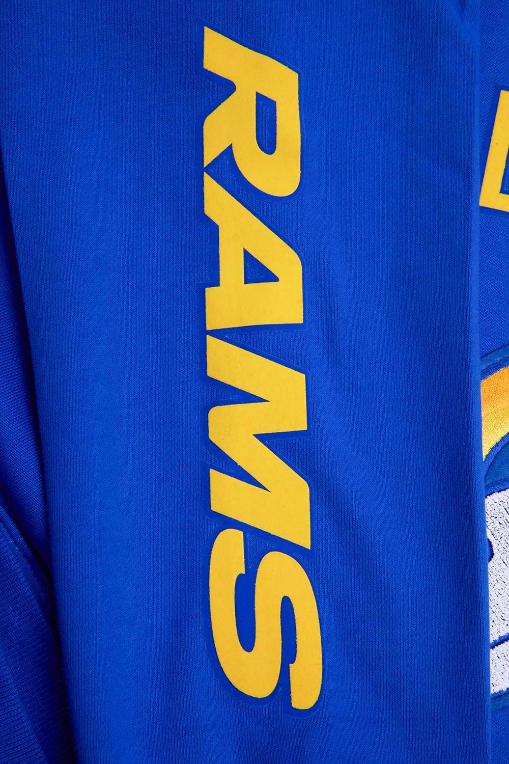 imagePro Standard Mens NFL Classic Chenille Cotton Double Knit Athletic ShortBlue