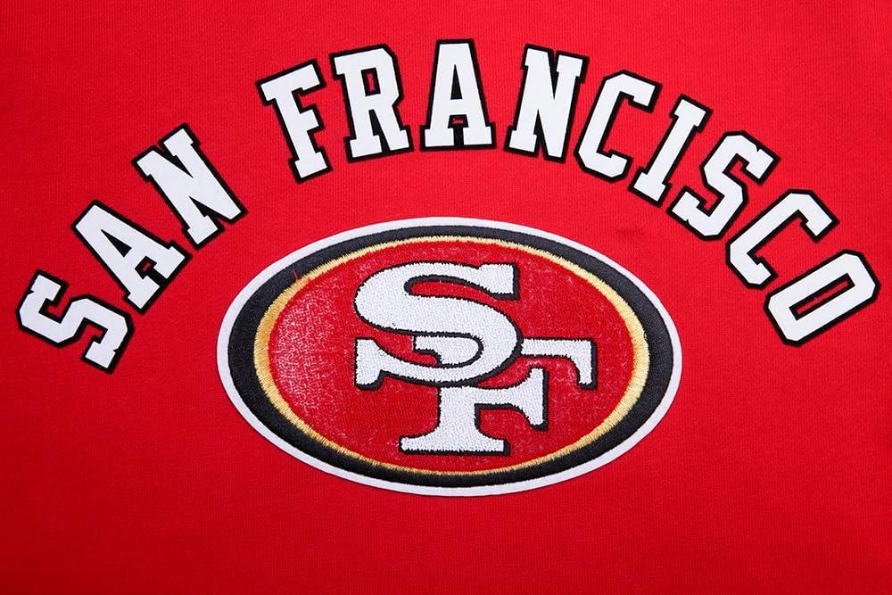 imagePro Standard Mens NFL Classic Chenille Cotton Double Knit Athletic ShortRed