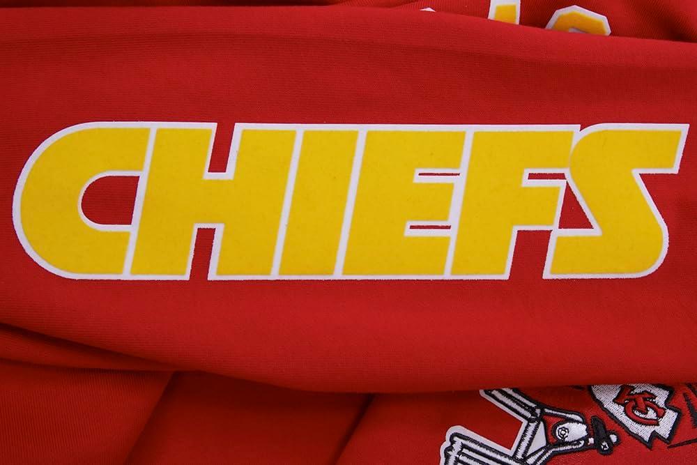 imagePro Standard Mens NFL Classic Chenille Cotton Double Knit Athletic ShortRed