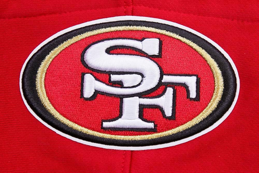 imagePro Standard Mens NFL Classic Chenille Cotton Double Knit Athletic ShortRed