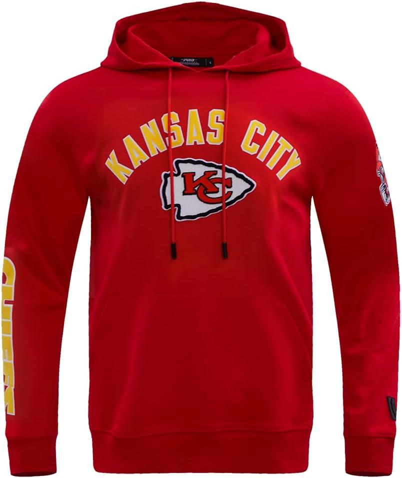 imagePro Standard Mens NFL Classic Chenille Cotton Double Knit Athletic ShortRed