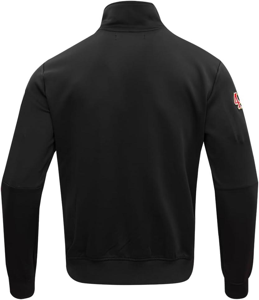 imagePro Standard Mens NFL Classic Track Track JacketBlackRed