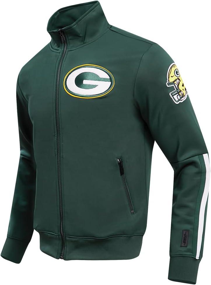 imagePro Standard Mens NFL Classic Track Track JacketForest Green