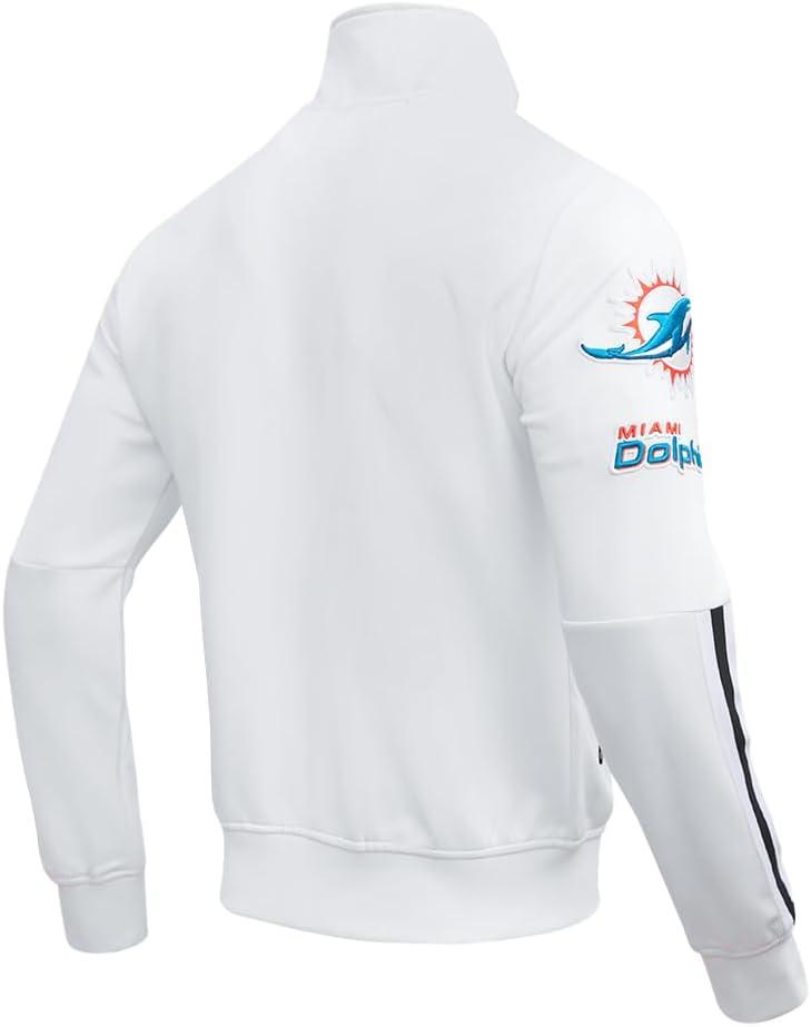 imagePro Standard Mens NFL Classic Track Track JacketWhiteBlack