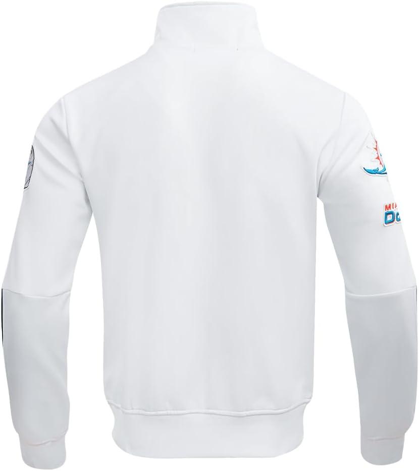 imagePro Standard Mens NFL Classic Track Track JacketWhiteBlack