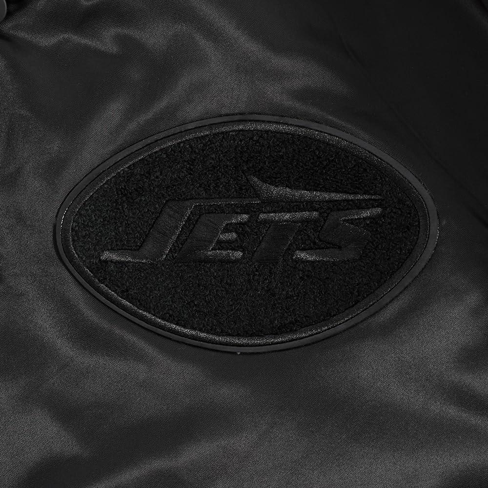 imagePro Standard Mens NFL Classic Triple Black Satin JacketTriple Blk